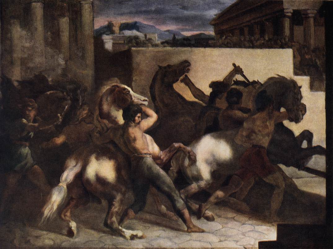 Courses de chevaux sans cavalier