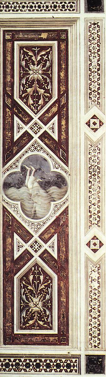 Jonas englouti par la baleine (sur la bande décorative)