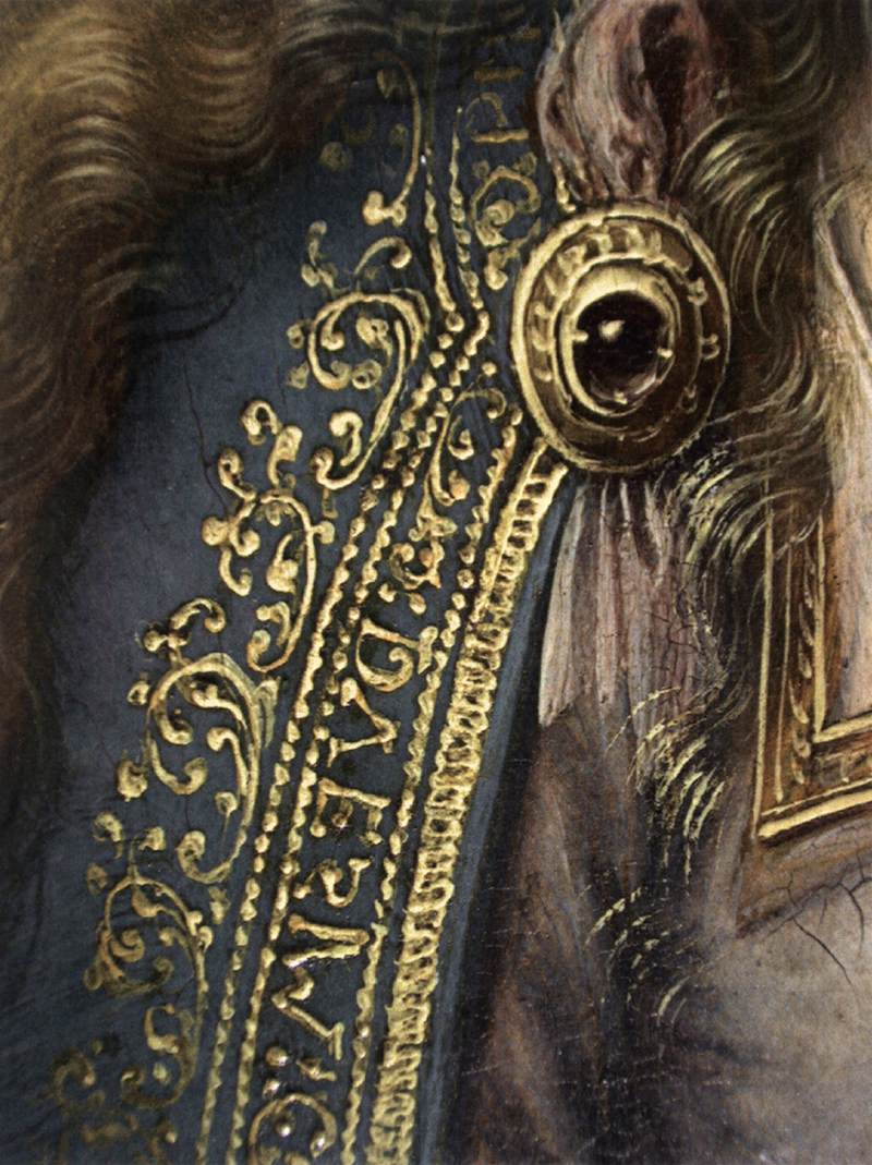Saint Luc dessinant la Vierge (détail)