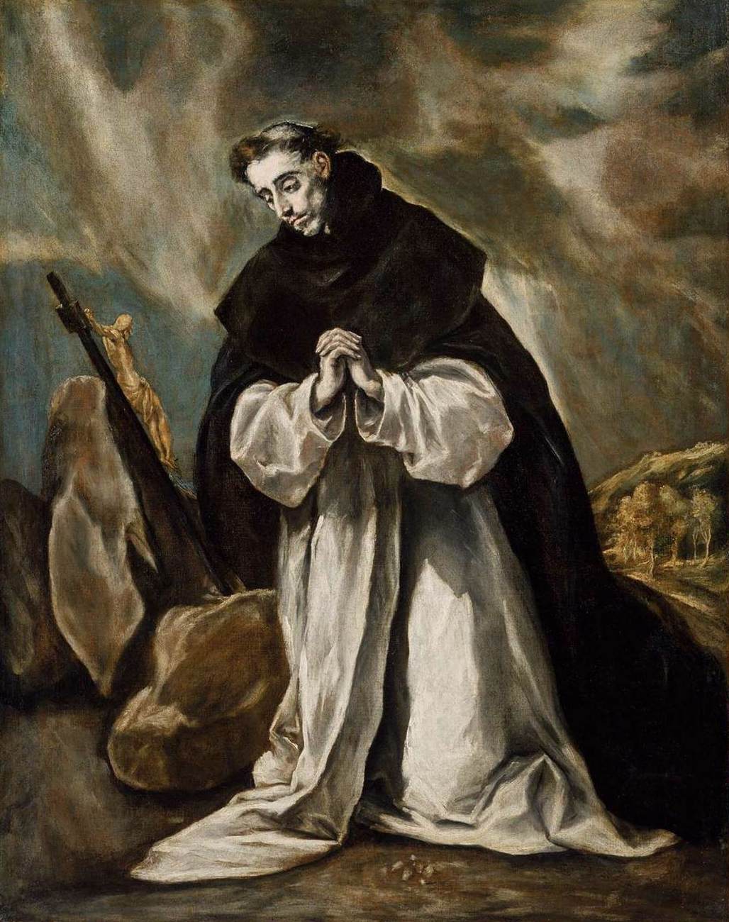 Saint Dominique en prière