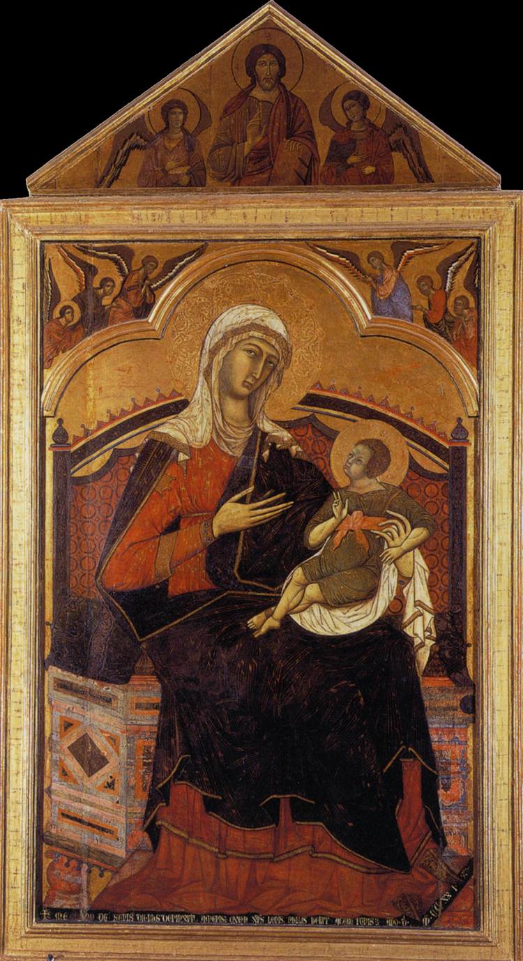 Vierge et l'Enfant-Christ trônants