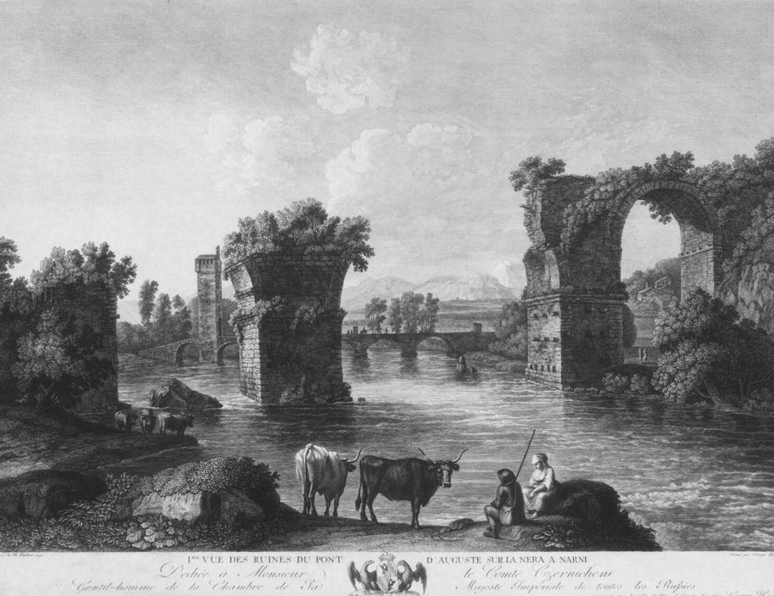 Ruines du pont Auguste à Narni