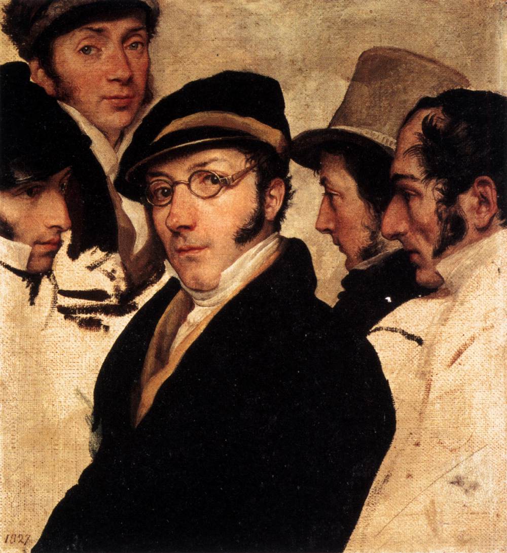 Autoportrait au sein d'un groupe d'amis