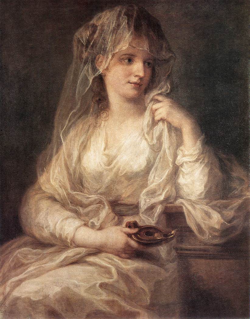 Portrait d'une femme vêtue en Vestale