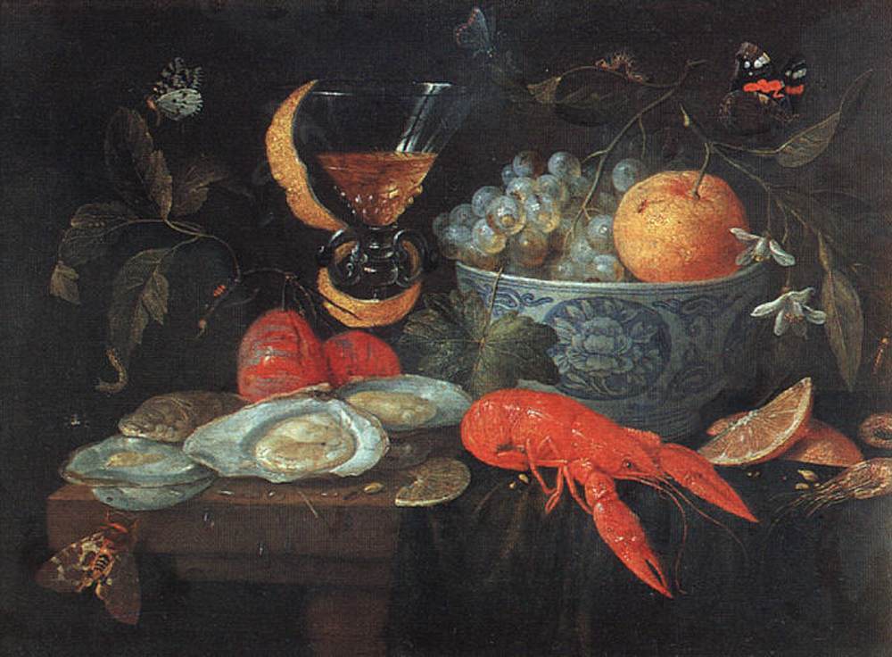 Nature morte aux fruits et aux coquillages