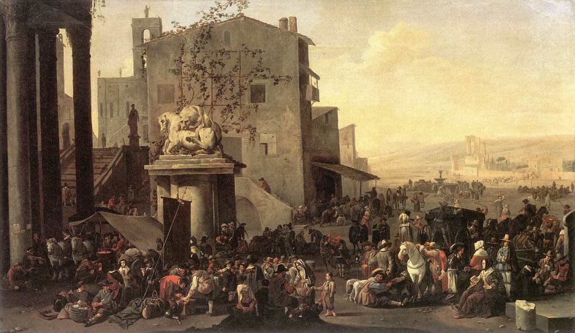 Scène du marché romain