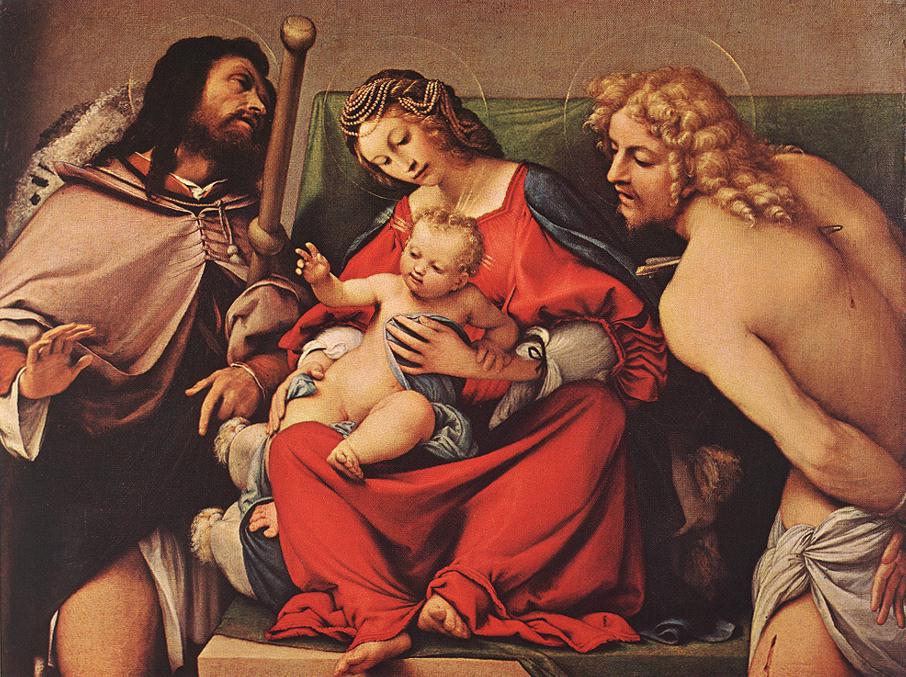 Vierge à l'Enfant avec saint Roch et saint Sébastien