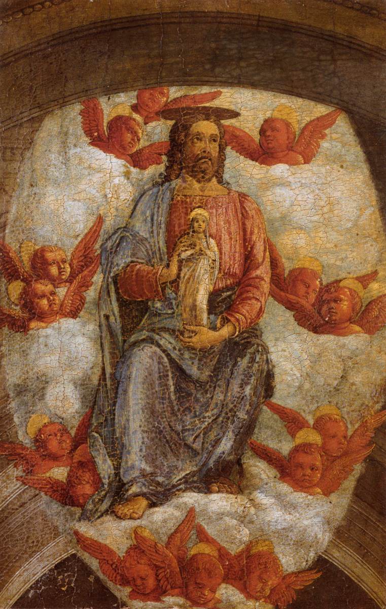 Le Christ accueillant la Vierge au paradis