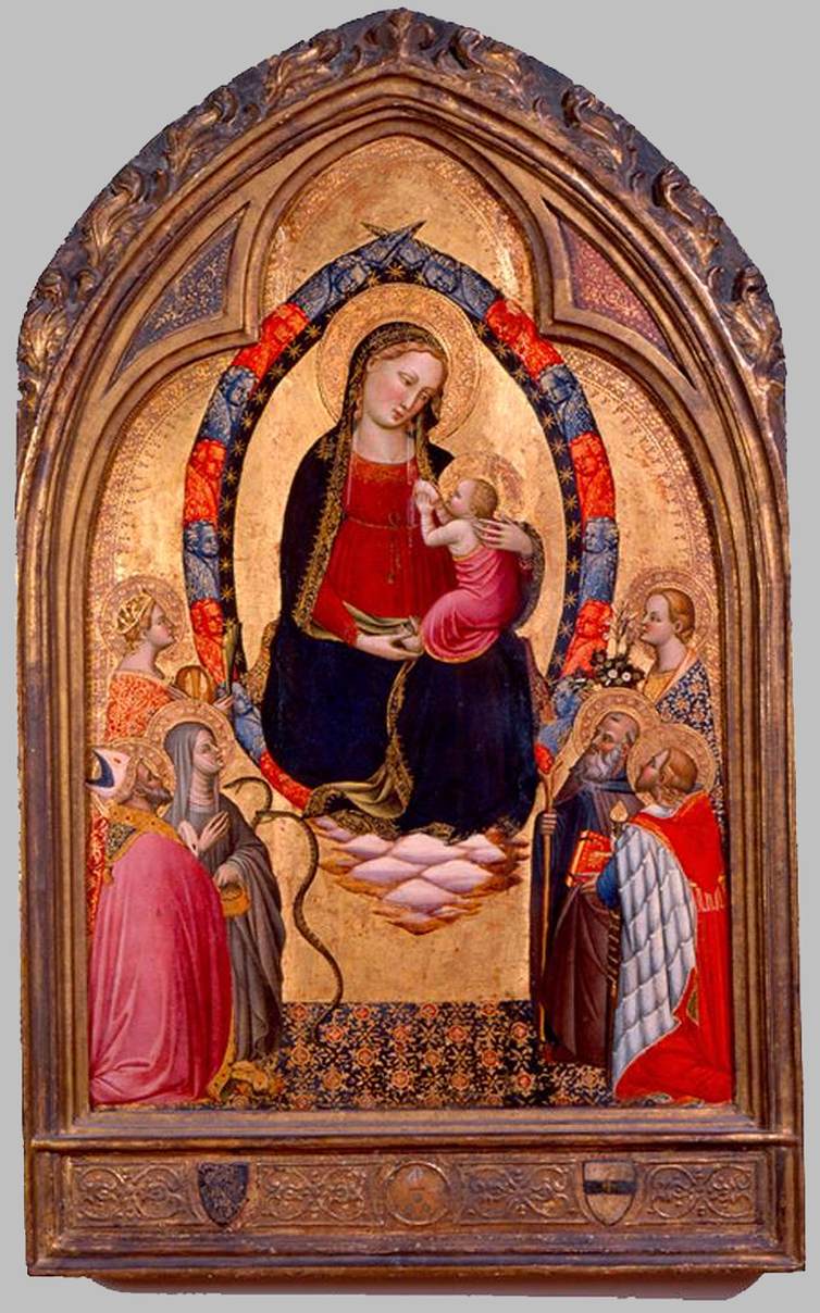 Madone à l'Enfant et six saints
