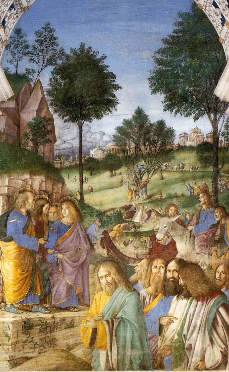 Entrée du Christ à Jérusalem (détail)