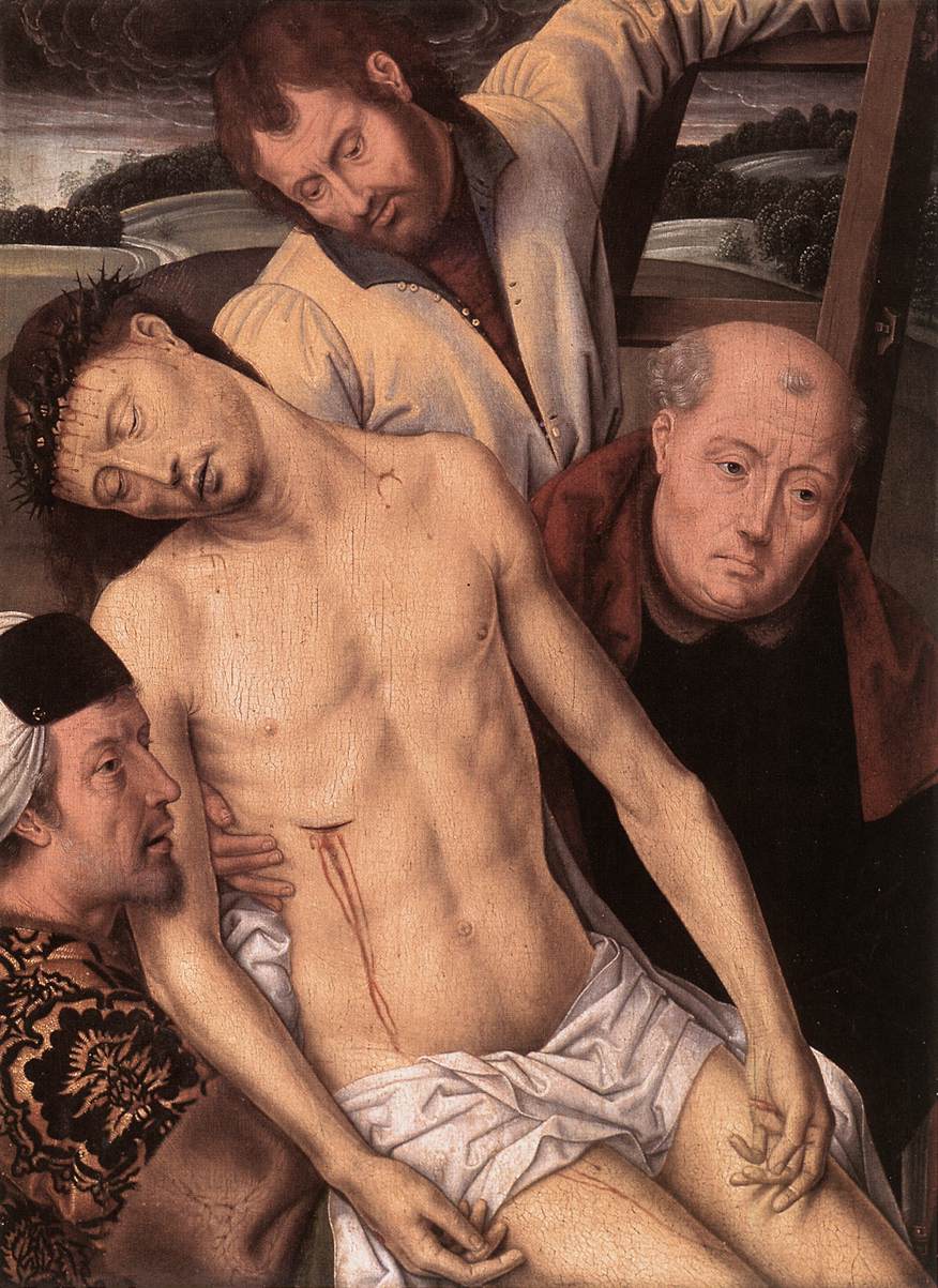 Déposition (volet gauche d'un diptyque)