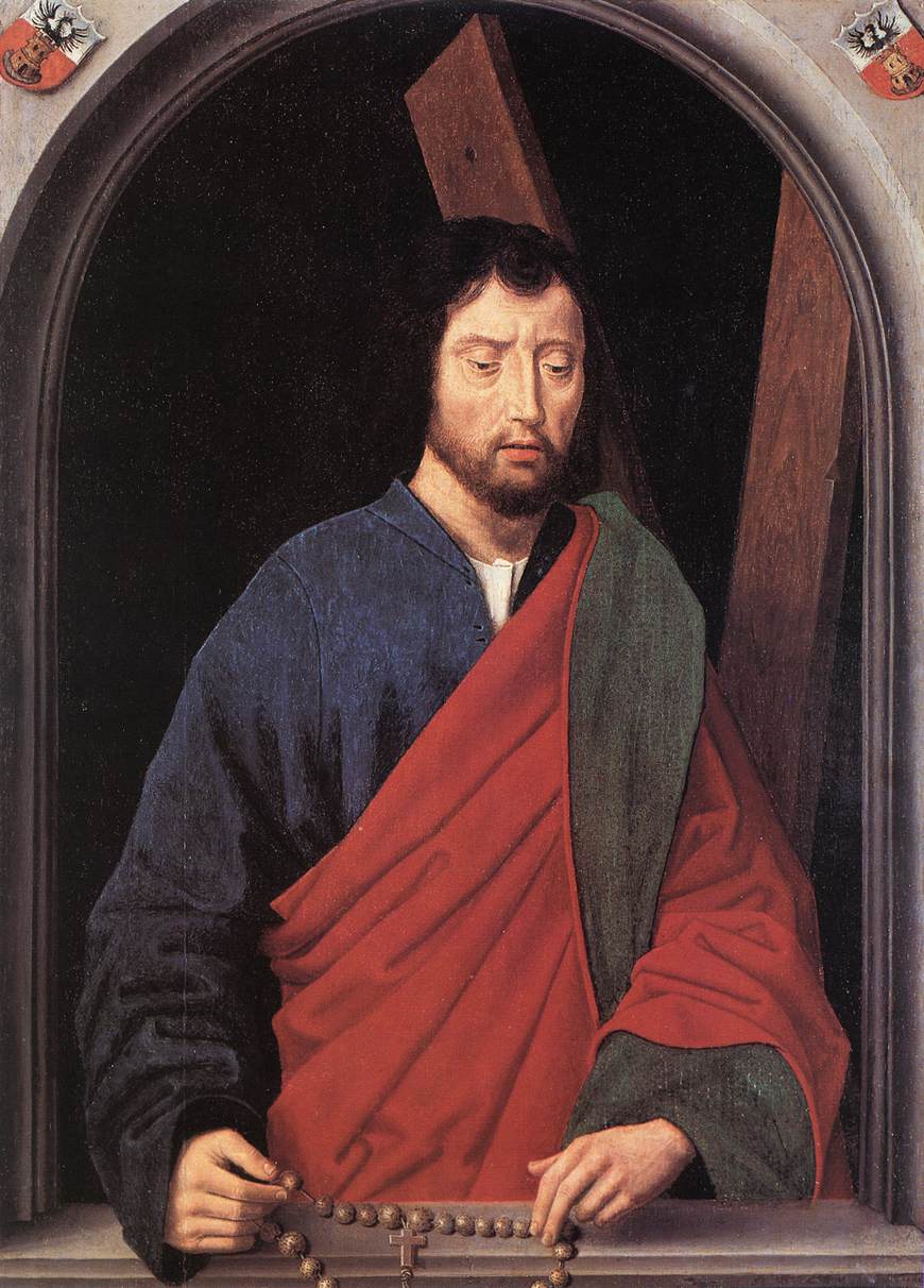 Saint André (verso du volet gauche d'un diptyque)