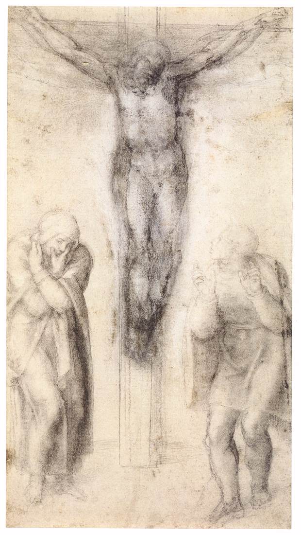 Le Christ en croix avec la Vierge et saint Jean