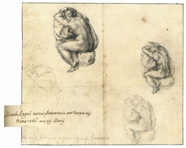 Figures nues assises