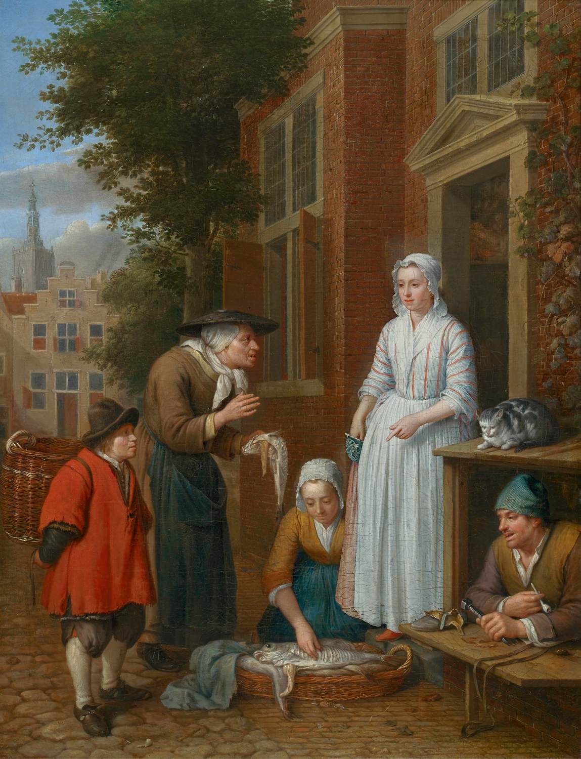 Vendeurs de poissons à La Haye