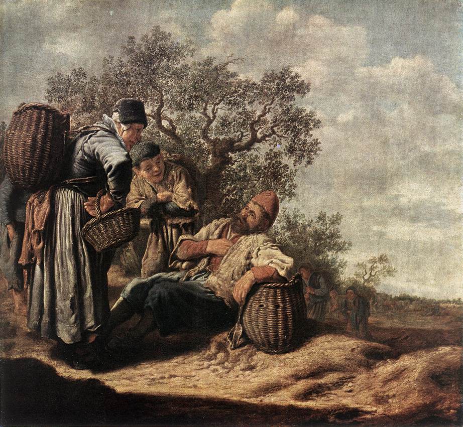 paysage avec Conversing Peasants