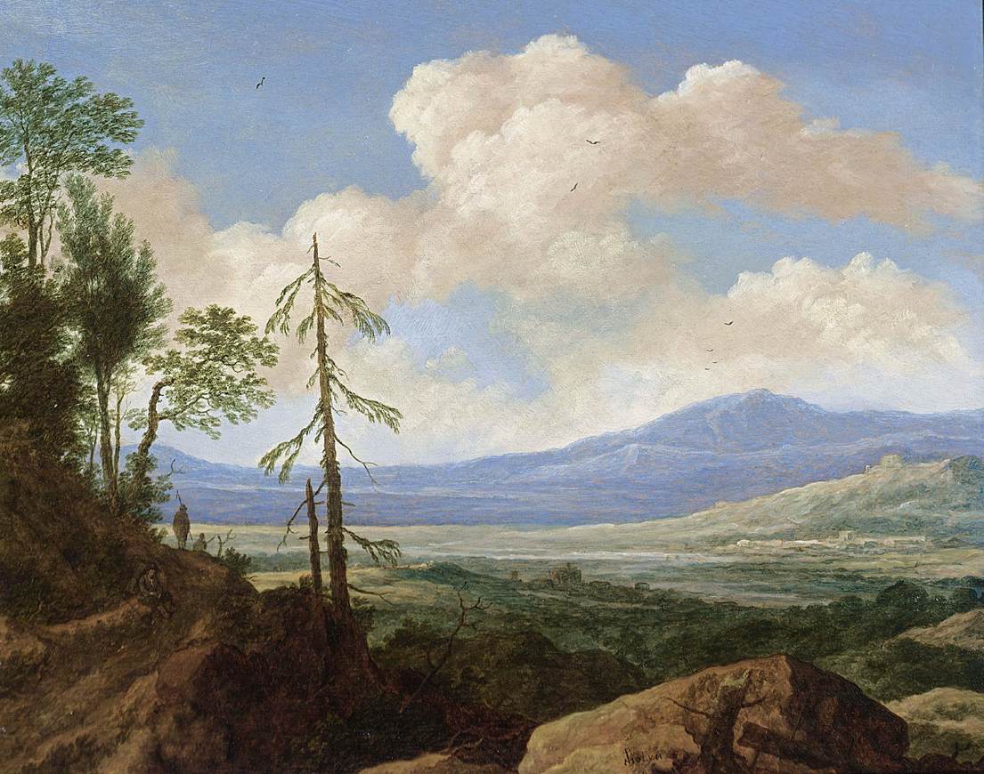 Paysage vallonné panoramique