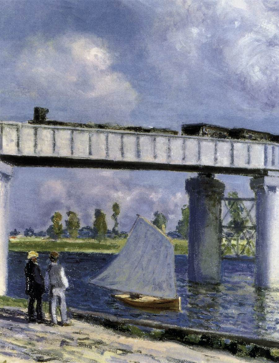 Le pont du chemin de fer à Argenteuil (détail)