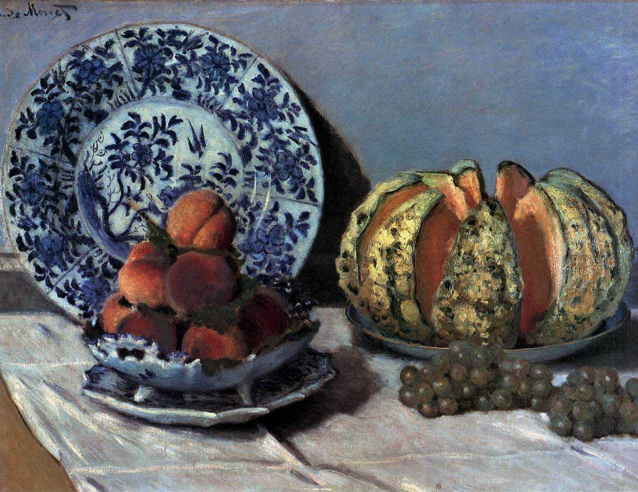 Nature morte au melon