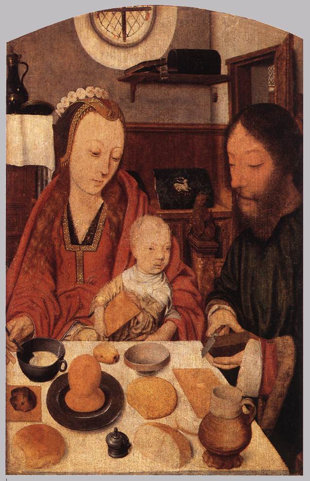 La Sainte Famille à table