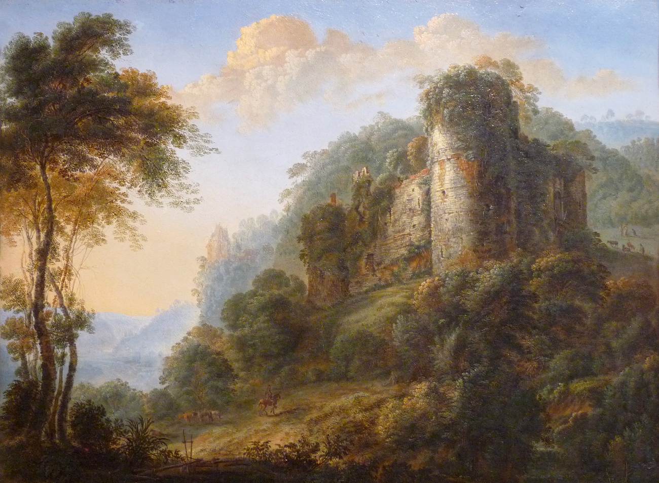 paysage avec Ruins of a Castle