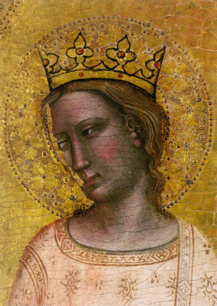 Saints Catherine et Barthélemy (détail)