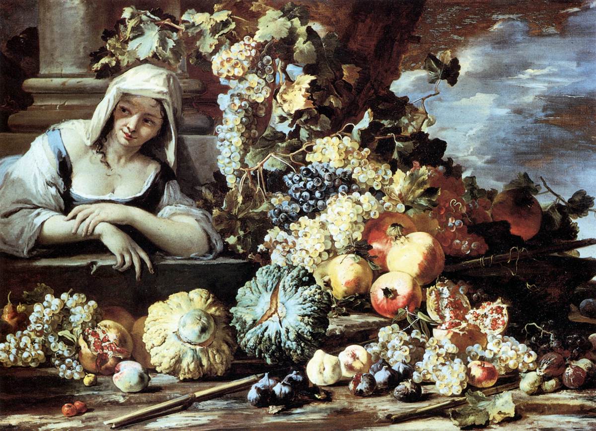 Nature morte avec figure féminine