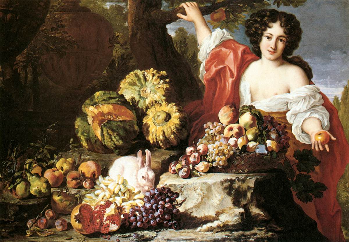 Nature morte avec figure féminine