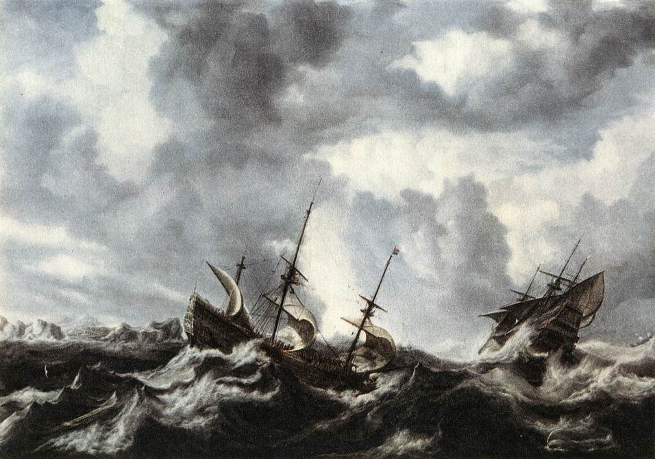 Tempête en mer