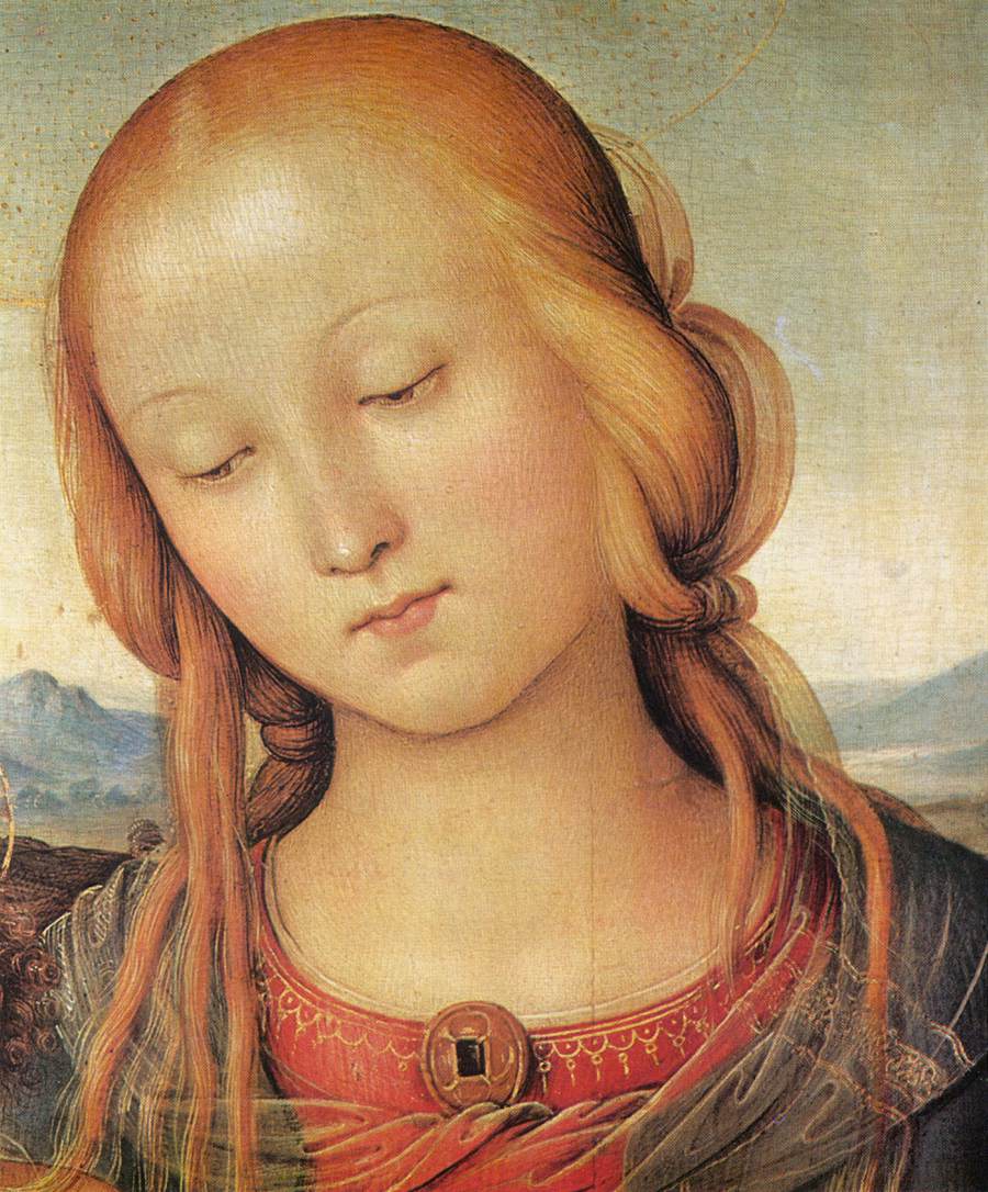 Vierge à l'Enfant et le jeune saint Jean (détail)