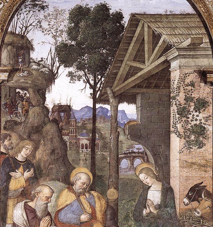 Adoration de l'Enfant Jésus (détail)
