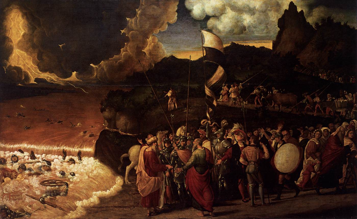 Submersion du pharaon dans la mer Rouge