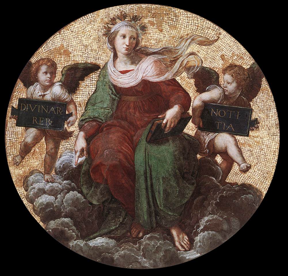 Théologie (tondo de plafond)