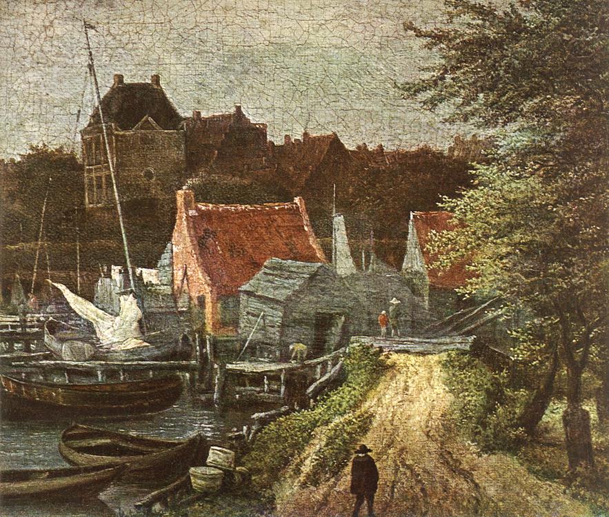 Vue d'Amsterdam (détail)