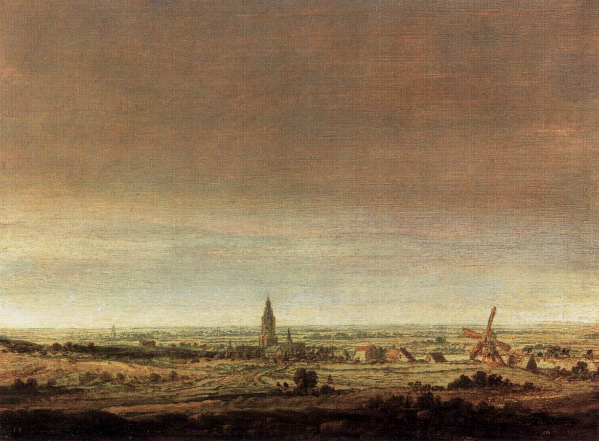 paysage avec City on a River
