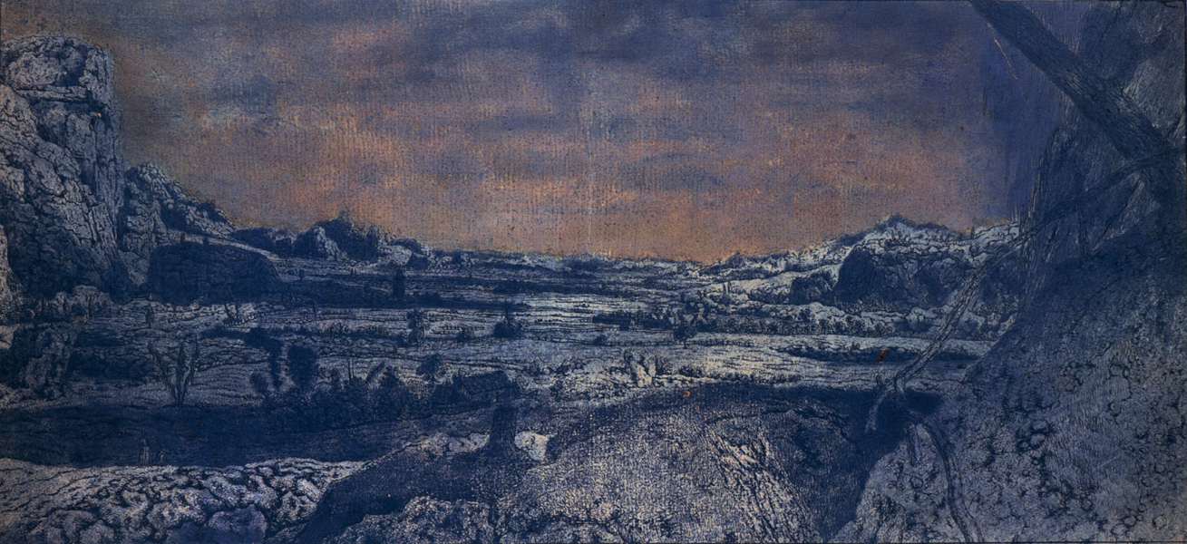 Vallée de montagne aux champs clos