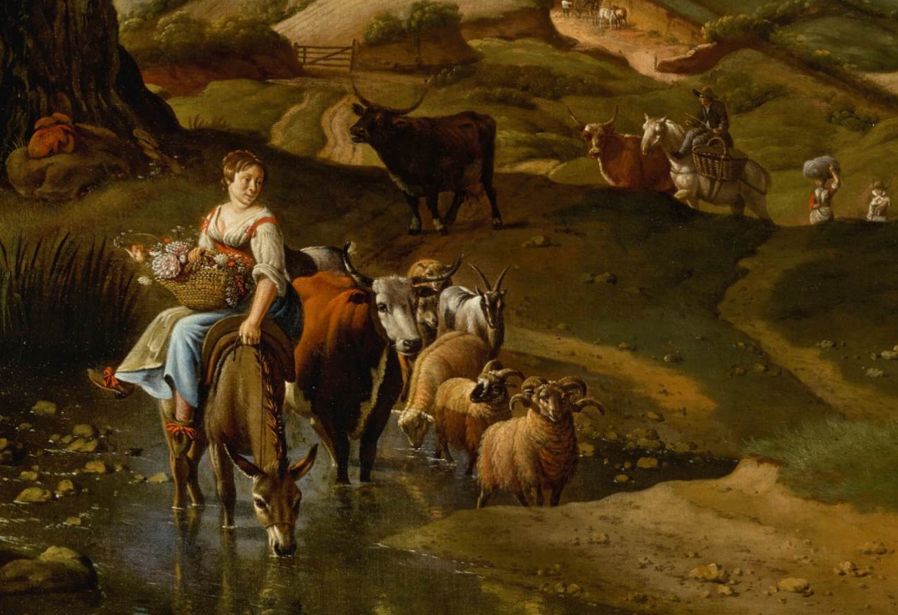 Paysage pastoral (détail)