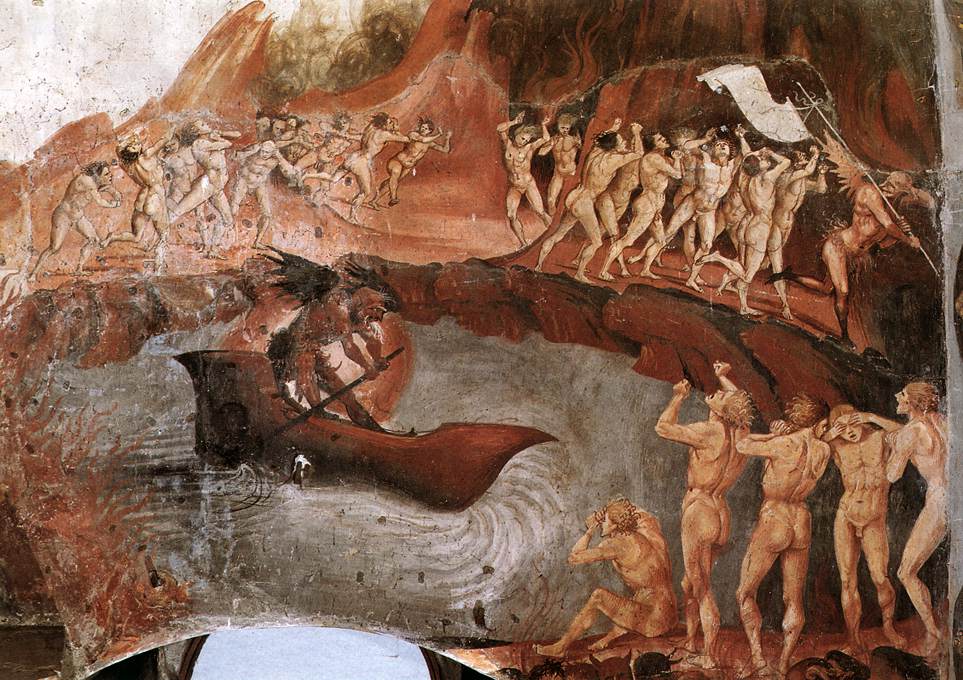 Les Damnés précipités en Enfer (détail)