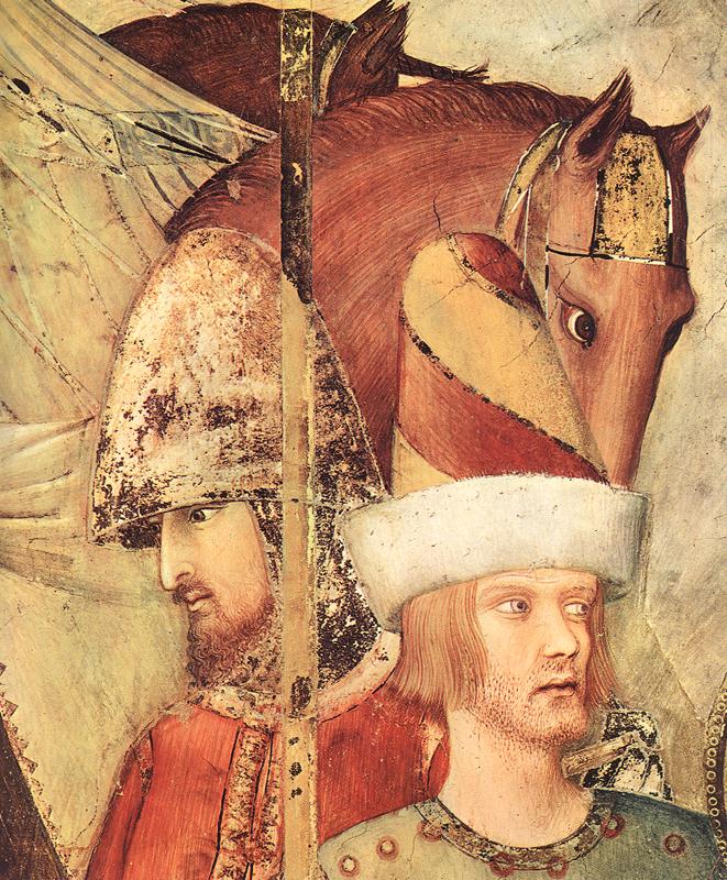 Saint Martin renonce à ses armes (détail)