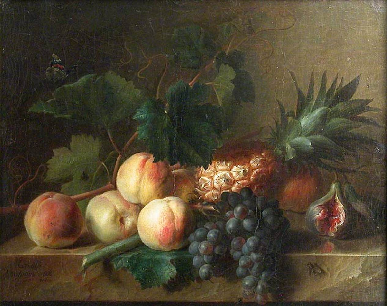 Nature morte aux fruits sur une table