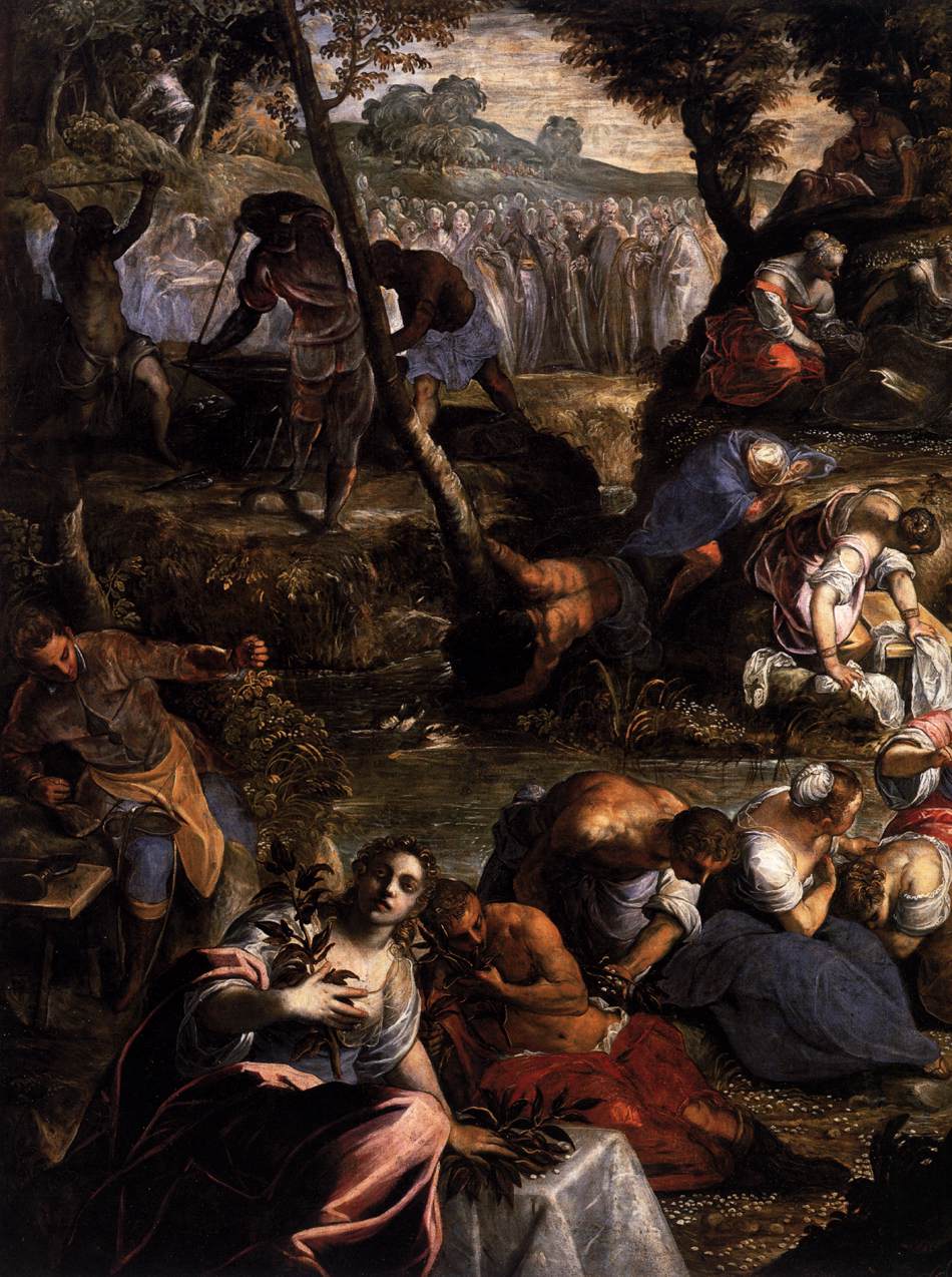 Les Juifs dans le désert (détail)