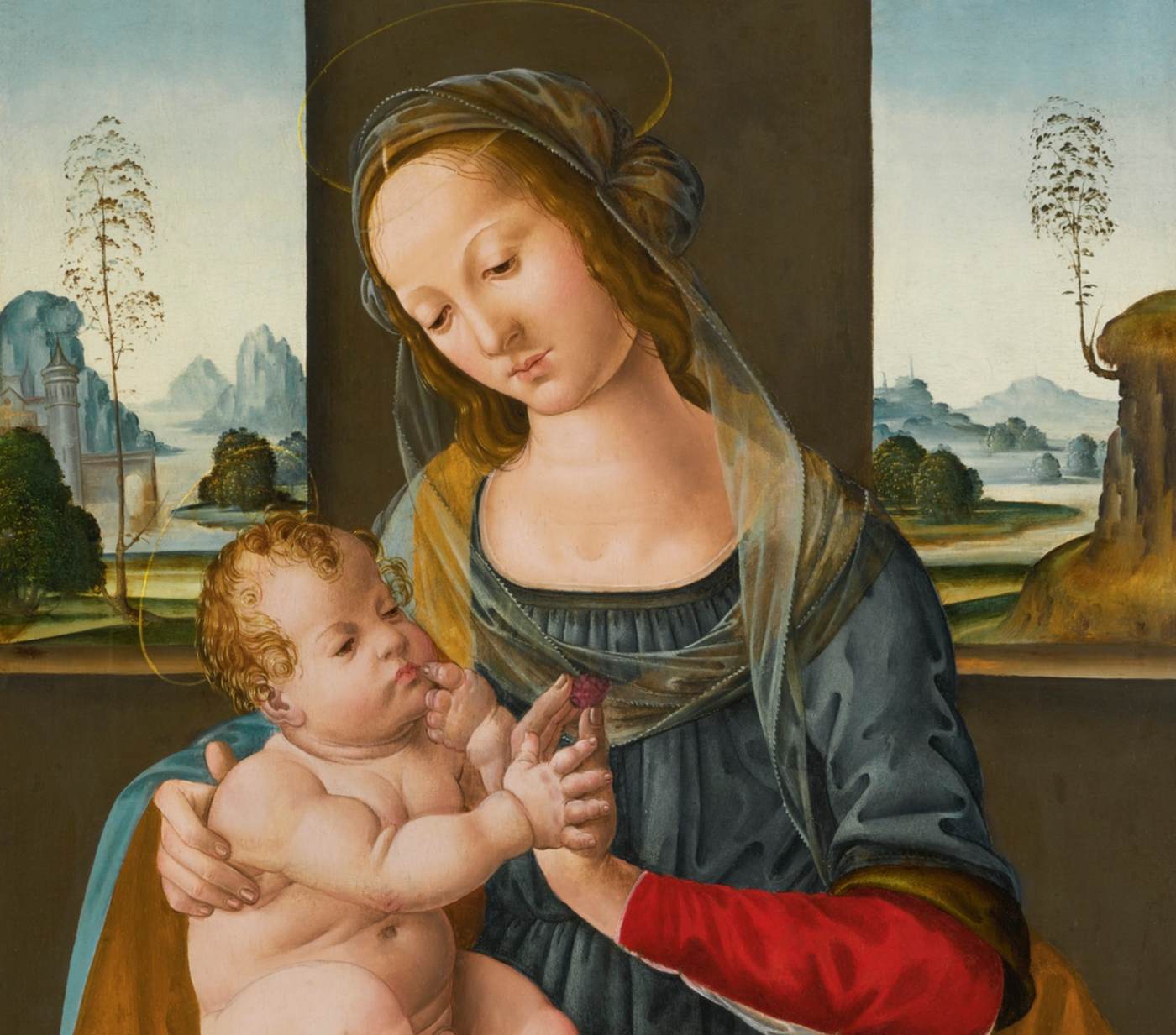 Vierge à l'Enfant (détail)