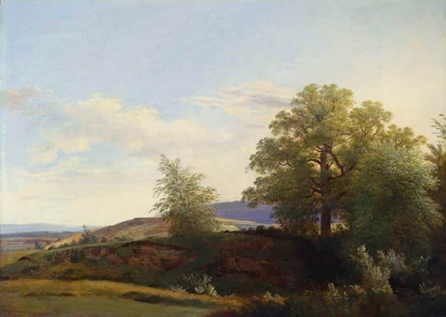 Vue près du village de Gy dans la région de Genève