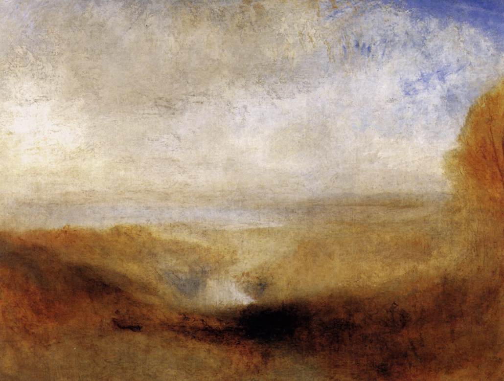 paysage avec a River and a Bay in the Background