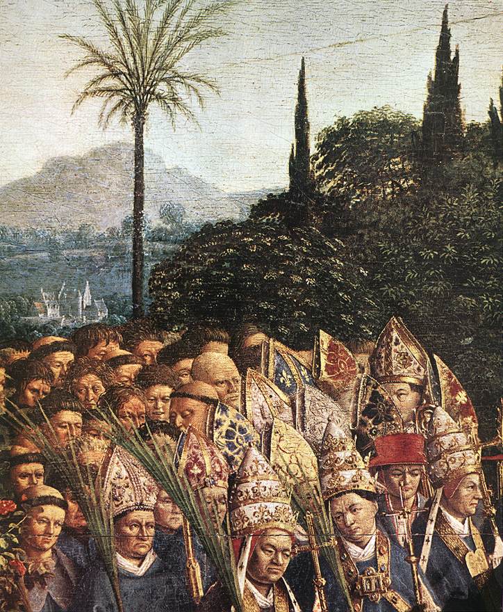 Le Retable de Gand: Adoration de l'Agneau (détail)