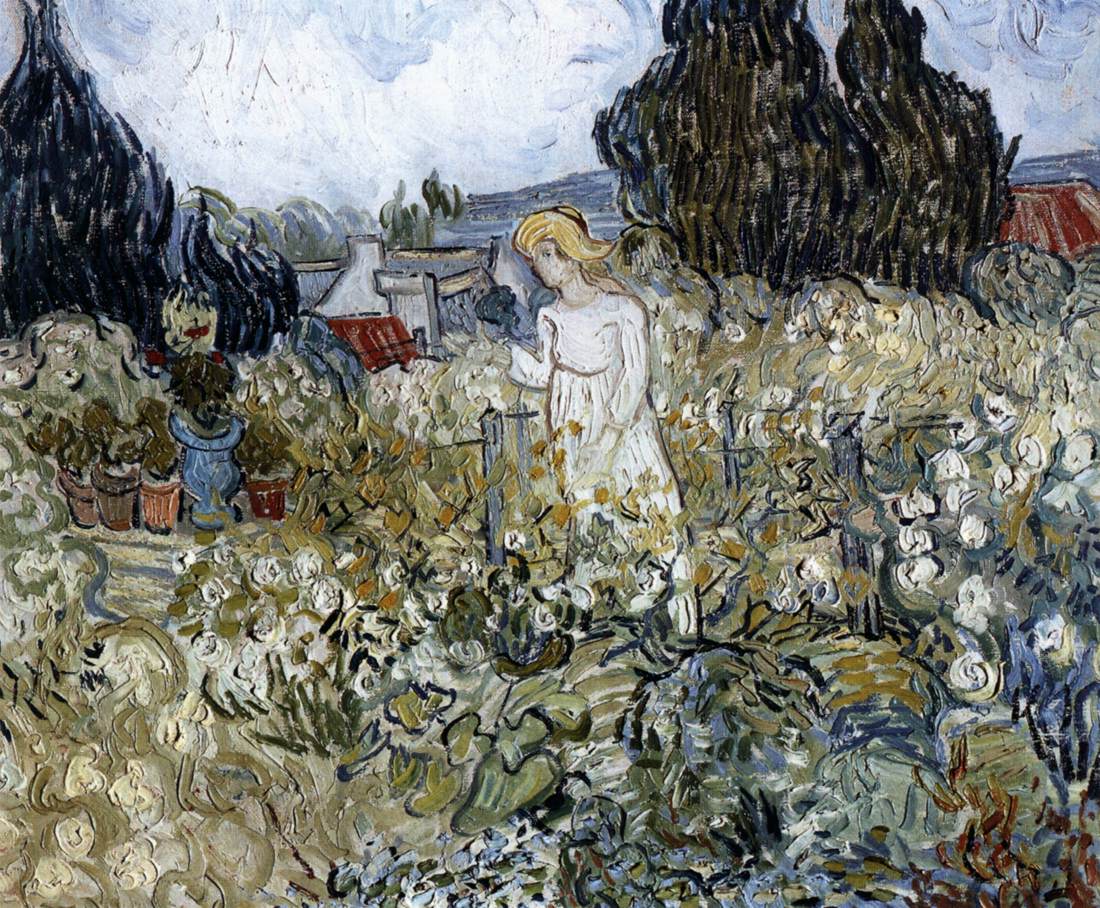 Marguerite Gachet dans le jardin