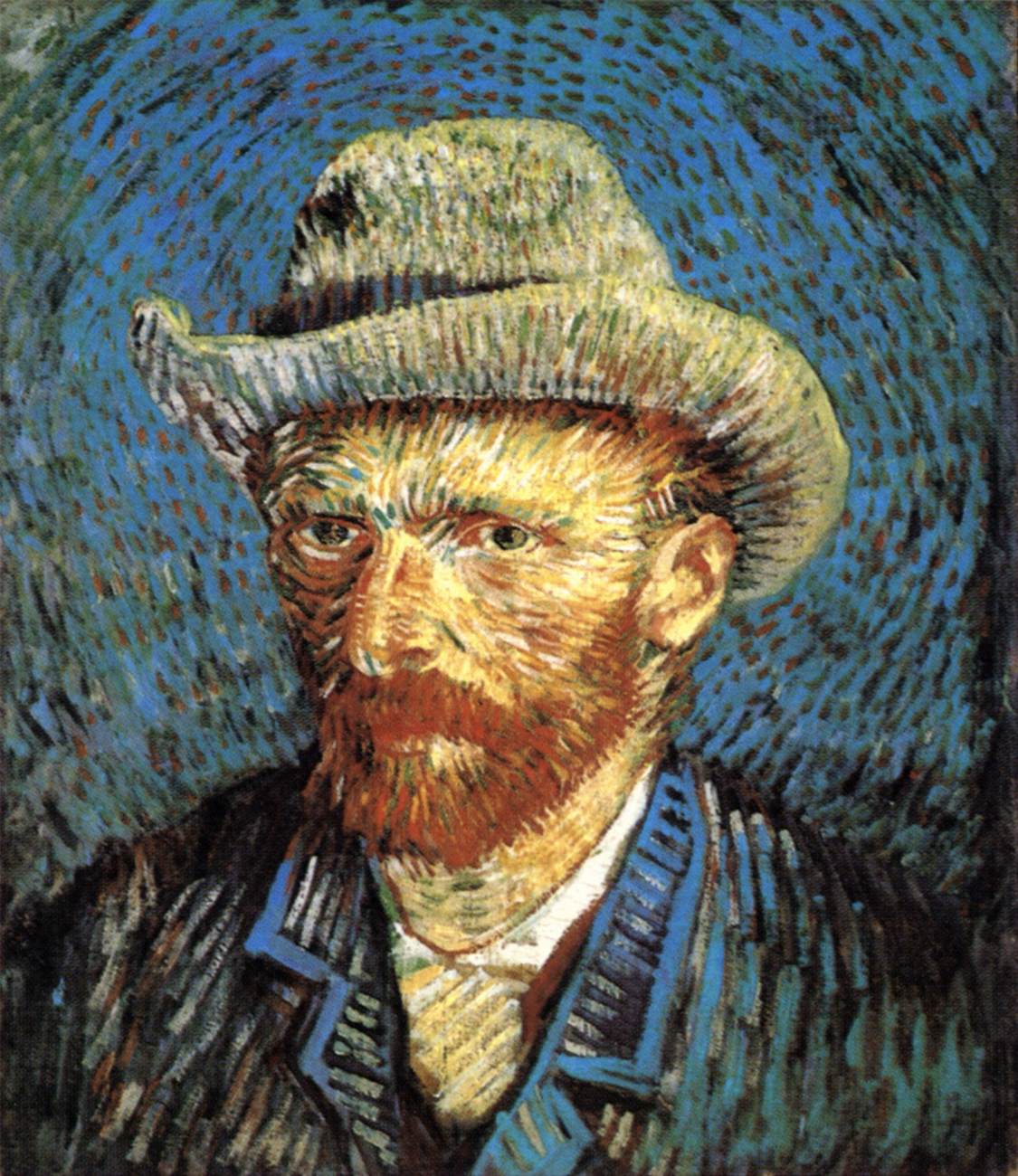 Autoportrait au chapeau de feutre gris