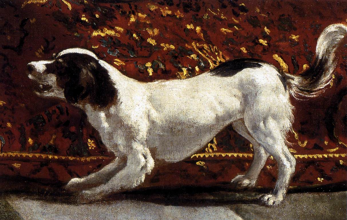 Le manteau ensanglanté de Joseph présenté à Jacob (détail)
