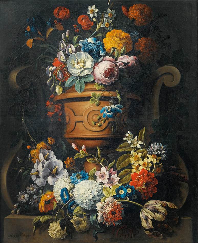 Nature morte aux fleurs dans un vase