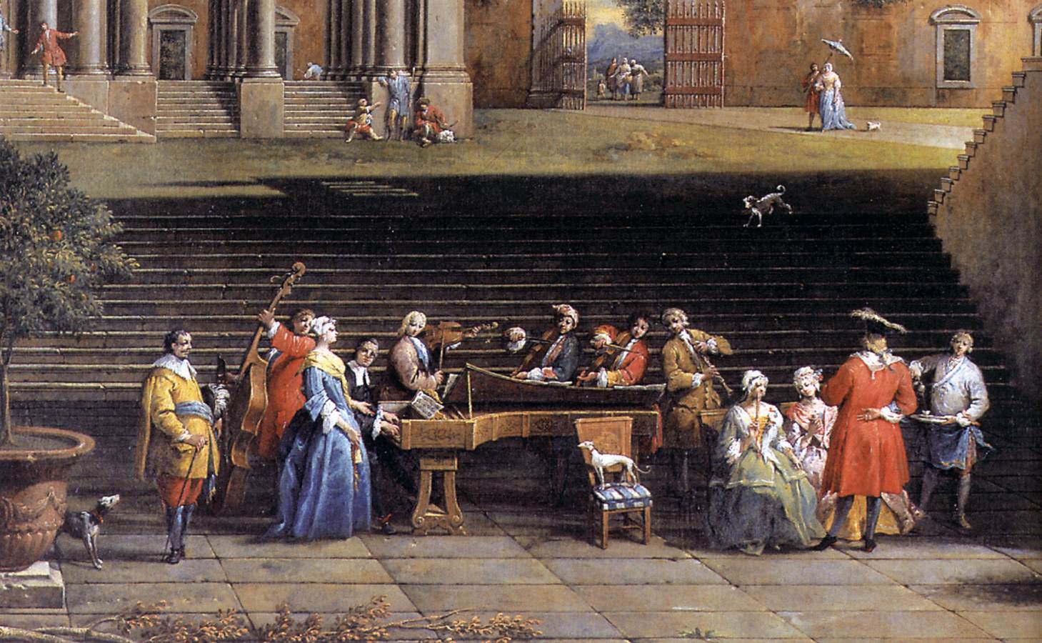Concert dans une villa (détail)